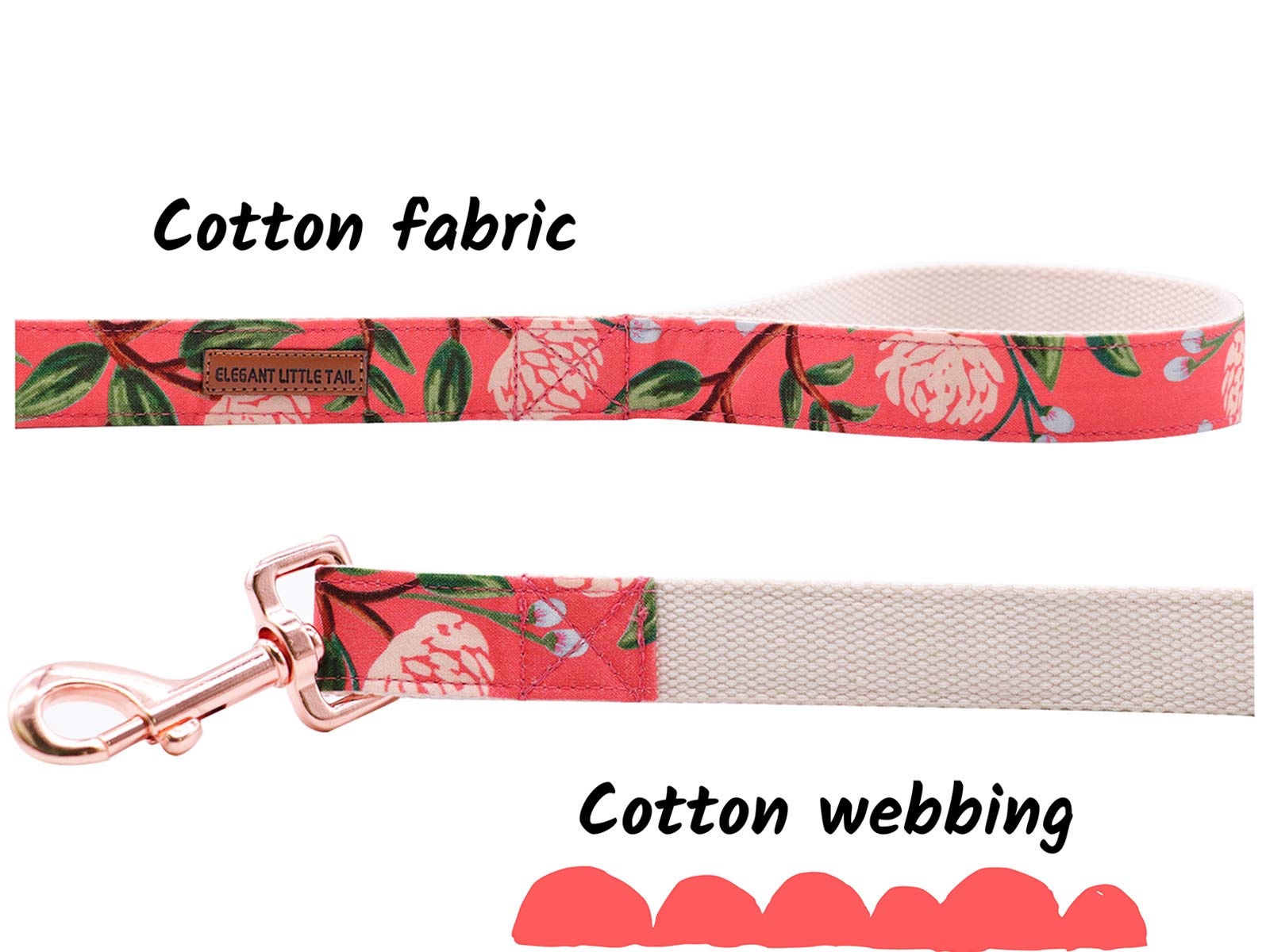 Elegant Small Dog Leash - Strong Durable Traditional Style Pet Leash with Soft Webbing for Small Medium Large Dogs | Perfect for Walking Training & Outdoor Adventures