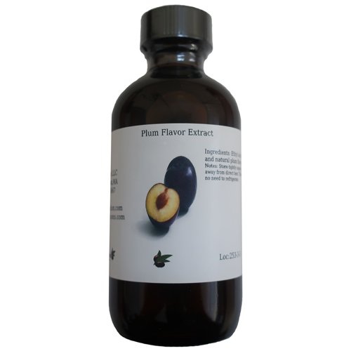 Premium Natural Plum Flavor Extract - 16 oz (473ml) for Baking, Desserts & Cocktails | Food-Grade Quality | Vegan & Gluten-Free | Perfect for Cakes, Ice Cream & Beverages