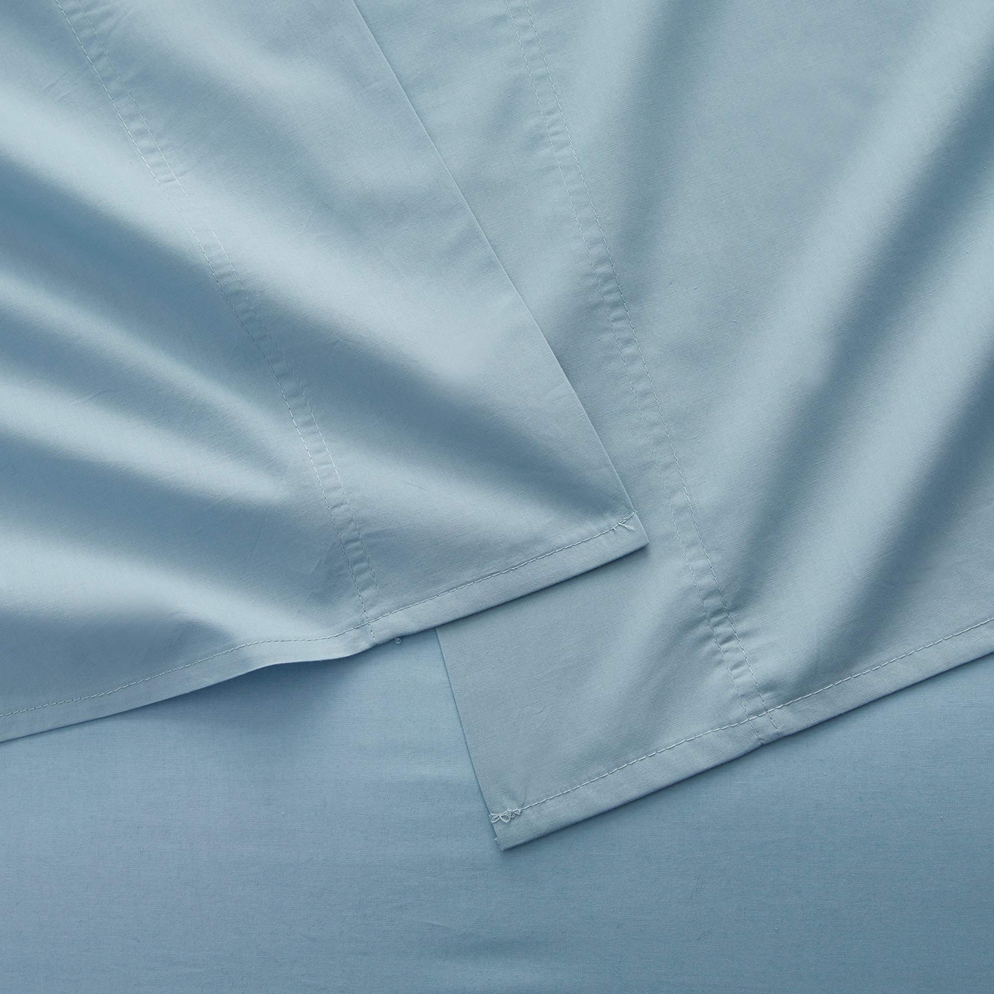 Premium 100% Cotton King Size Bed Sheets Set - 200 Thread Count, Ultra Soft & Breathable - Includes 1 Flat Sheet, 1 Fitted Sheet & 2 Pillowcases - Perfect for Luxury Bedrooms, Guest Rooms & Hotels (4-Piece Set)