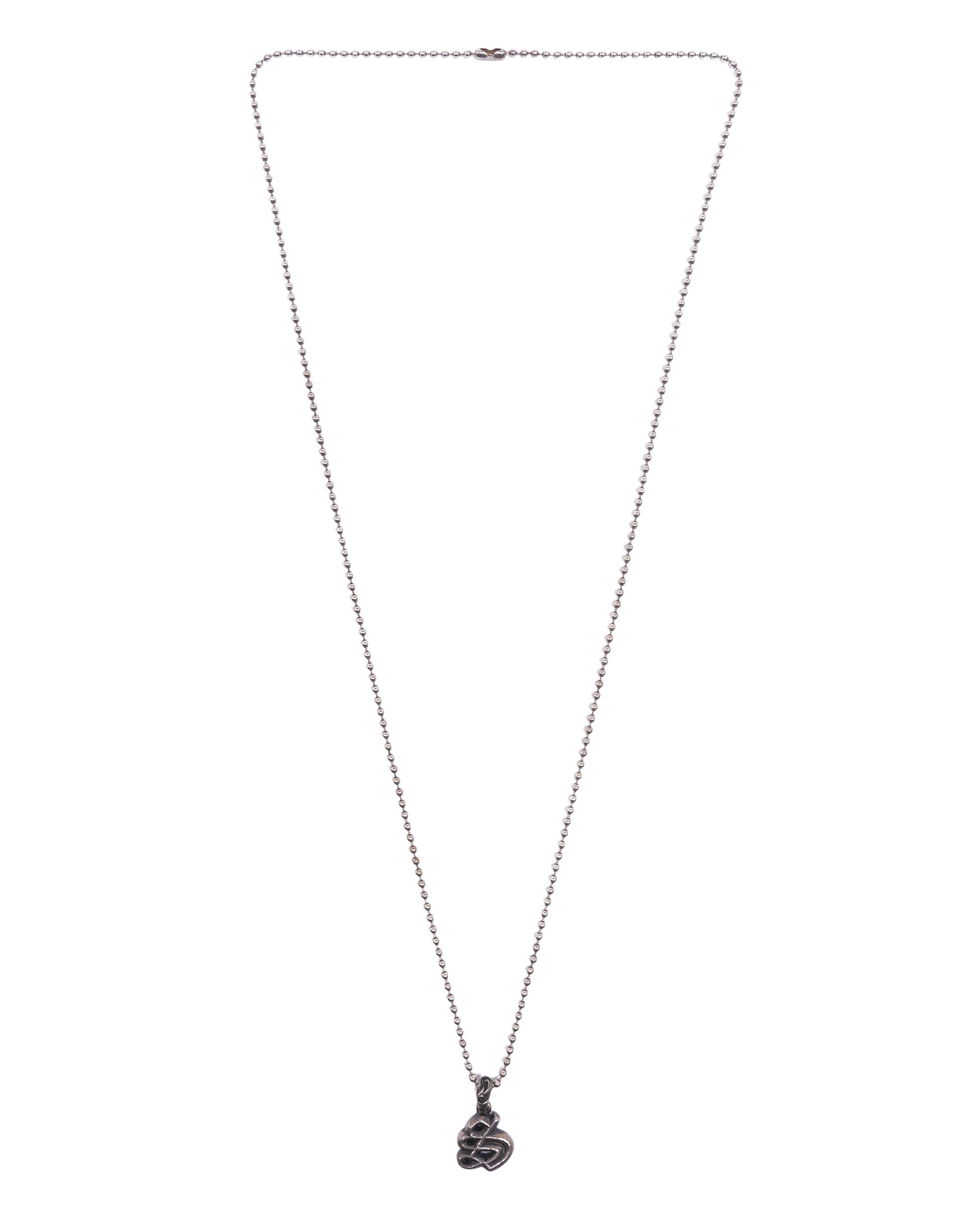 Chrome Hearts S Pendant Necklace - 925 Sterling Silver Gothic Cross Pendant for Men & Women - Perfect for Everyday Wear, Layering & Gift Giving