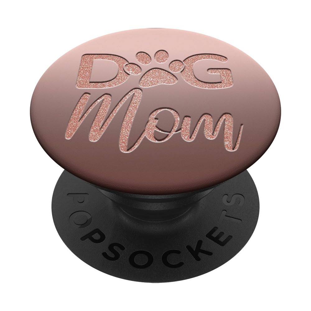 Dark Light Pink Dog Mom PopSockets PopGrip - Adhesive Phone Grip & Stand for iPhone, Samsung, Smartphones - Perfect for Pet Lovers, Daily Use, Selfies, and Secure Phone Handling