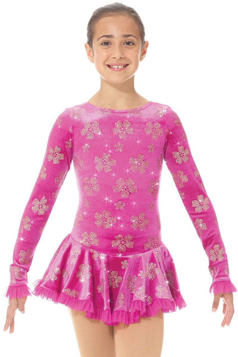 Born to Skate Mesh Detail Dress 2739 - Stylish Women's Figure Skating Costume for Competition & Performance | Perfect for Ice Shows, Recitals & Dance Routines