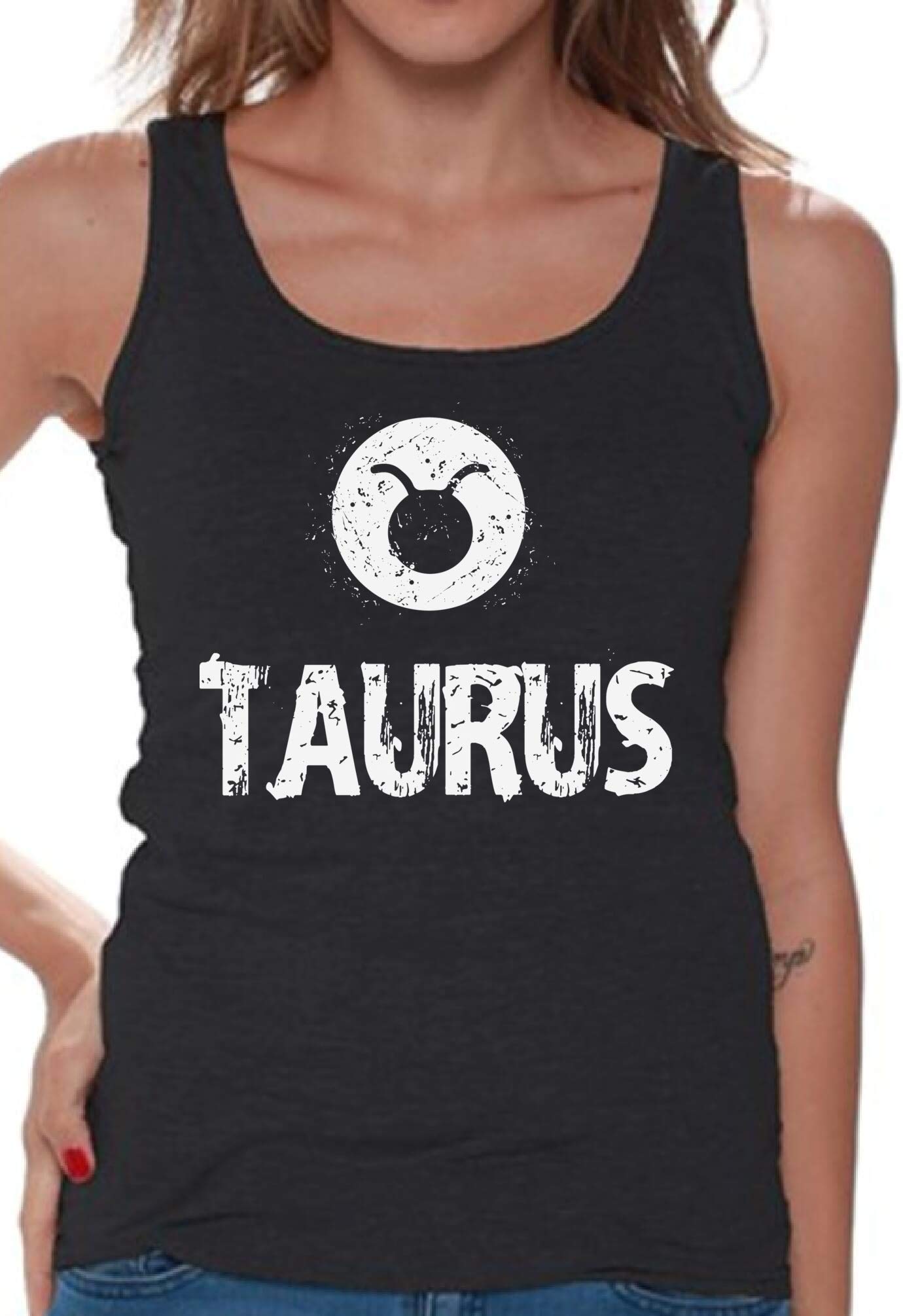 Taurus Tank Tops for Women - Zodiac Sign Gifts - Horoscope Birthday Present - Comfortable Casual Wear for Summer & Beach