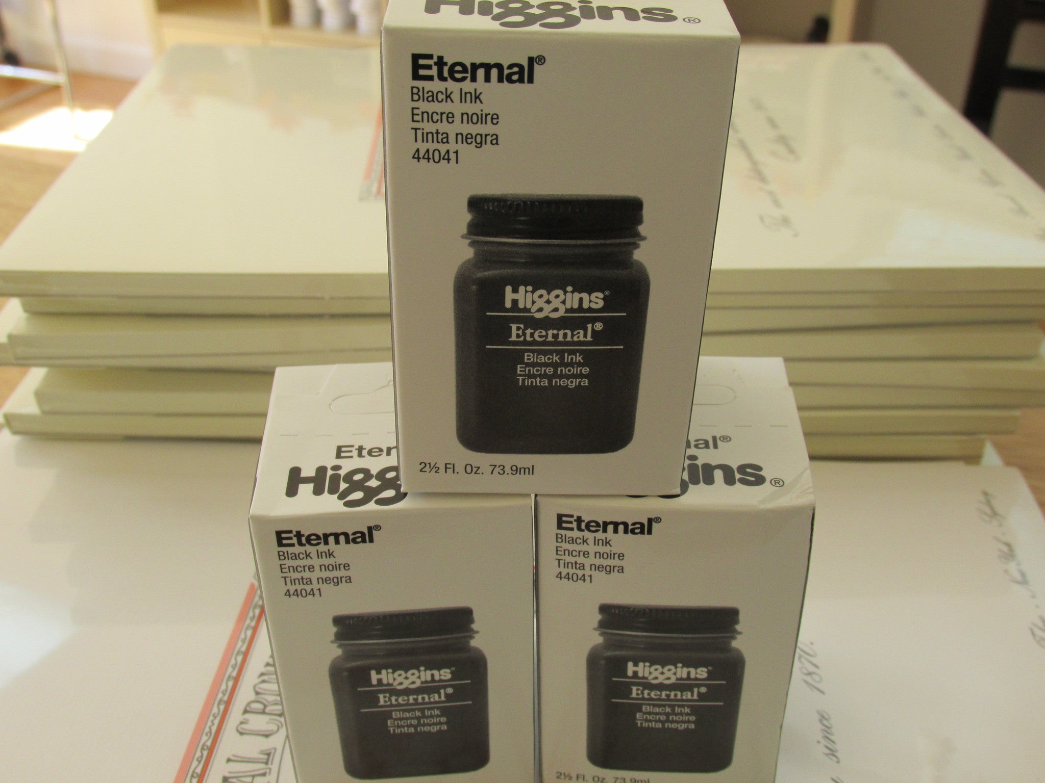 Higgins Eternal Black Ink - Premium Waterproof Calligraphy Ink for Artists, Drawing & Writing - Ideal for Fountain Pens, Dip Pens & Craft Projects