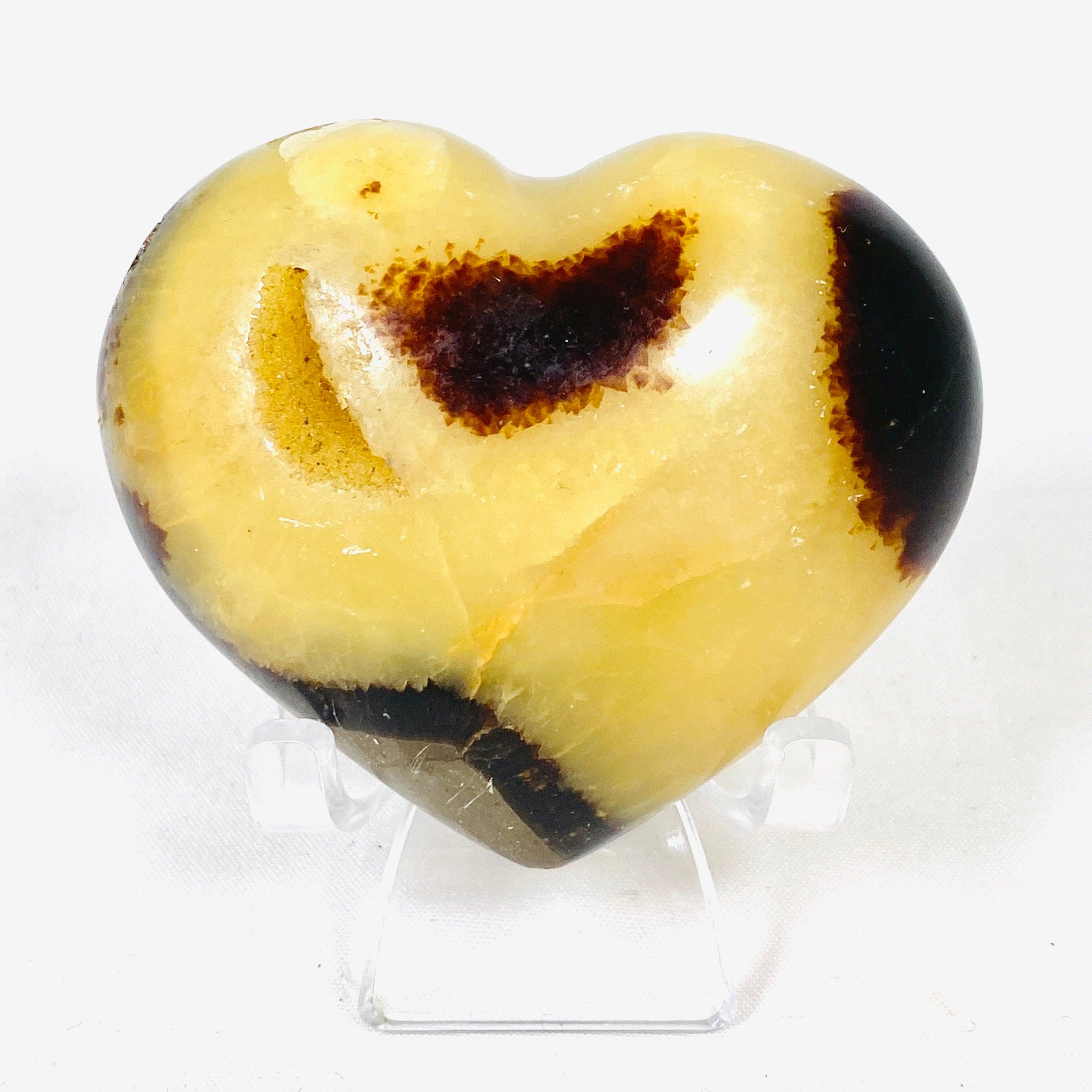 Septarian Jasper Heart SEJH 01 - Natural Stone Crystal for Healing, Meditation & Jewelry Making - Perfect for Home Decor, Spiritual Gifts & Energy Work