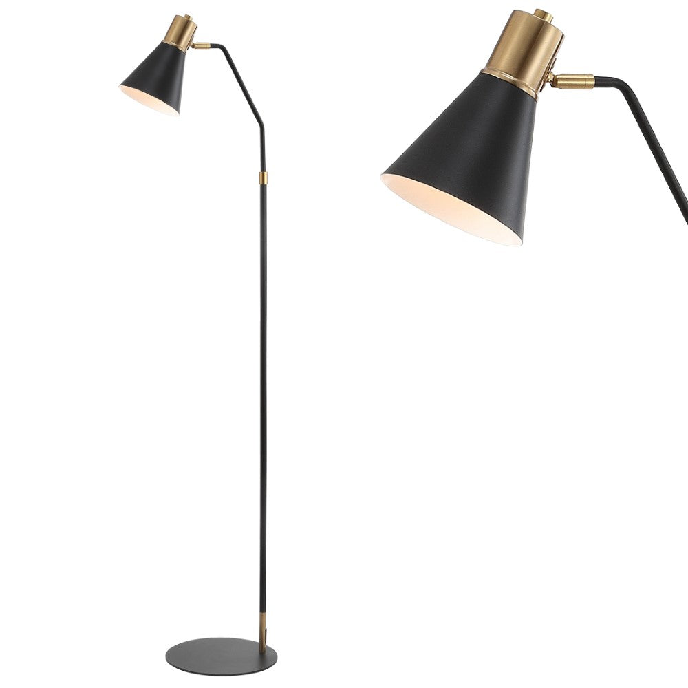 Modern LED Floor Lamp with Adjustable Brightness - Apollo 61 Metal Task Light for Living Room, Bedroom & Office Reading