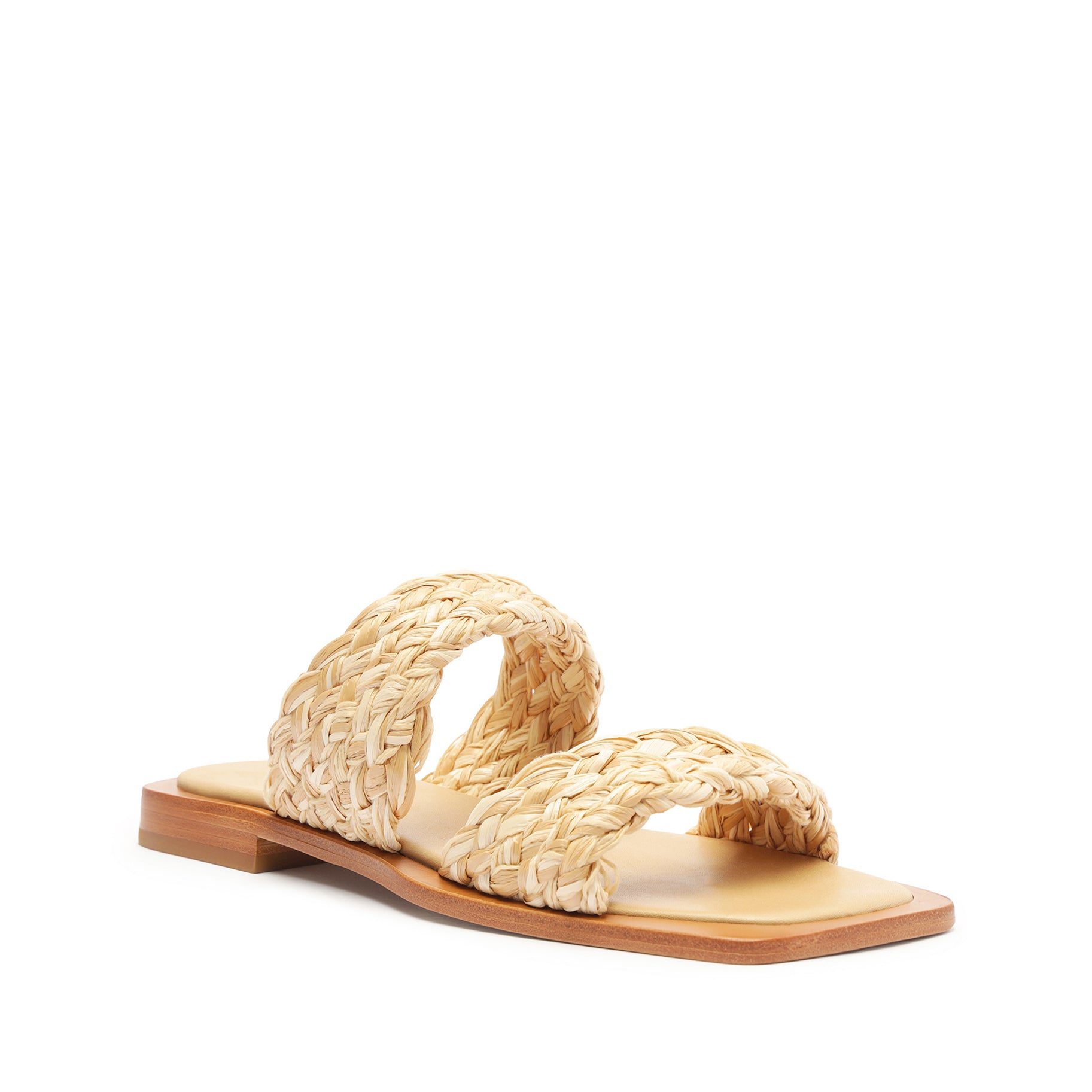 Amani Women's Straw Flat Sandals - Comfortable Summer Beach Sandals for Women, Casual Boho Flip Flops for Vacation, Poolside, and Outdoor Wear