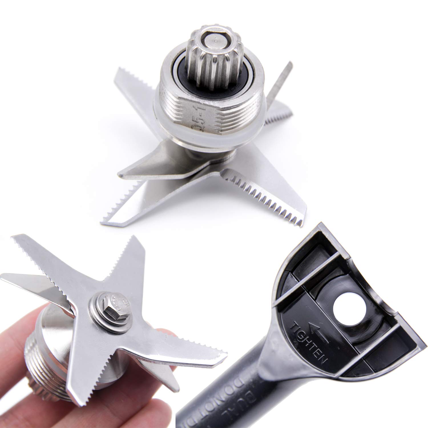 Vita-Mix 5200 Series Blender Repair Kit - 6 Knife Removal Tool, Drive Socket & Allen Wrench Replacement Parts for Standard Commercial 64/48/32 oz Containers | Perfect for Home Kitchen, Smoothie Bars & Restaurant Maintenance