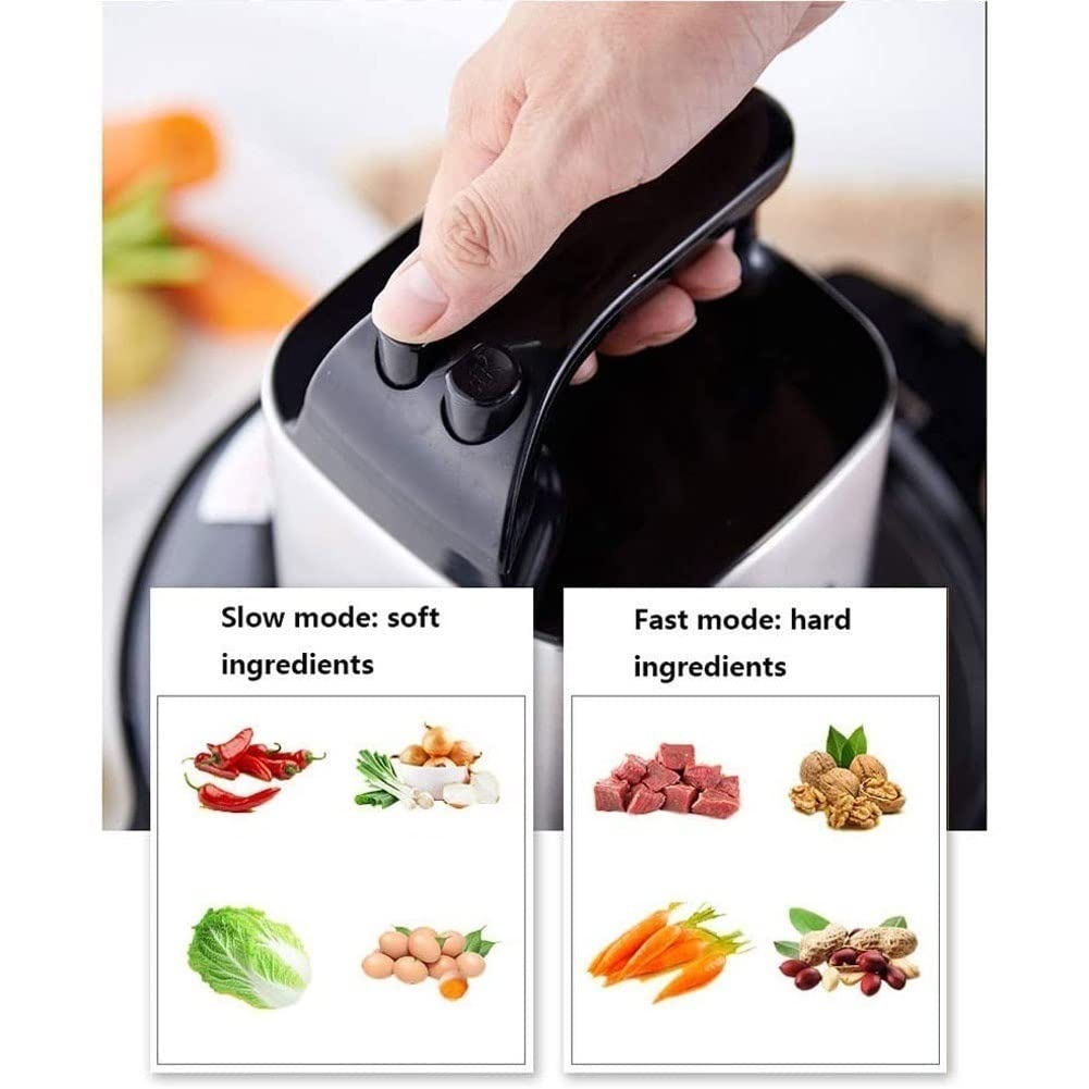 1000W Powerful Electric Food Chopper & Processor - 6L Stainless Steel Bowl for Grinding Meat, Vegetables, Fruits & Nuts - Heavy Duty Kitchen Appliance for Meal Prep, Smoothies & Baking - Perfect for Home Chefs & Restaurants