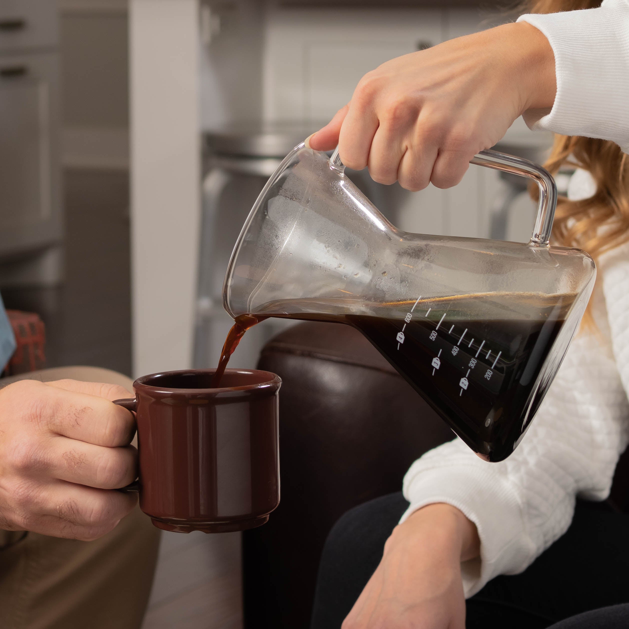 Premium Glass Coffee Carafe - 34oz Insulated Thermal Carafe with Stainless Steel Lid - Perfect for Home, Office, or Restaurants - Keeps Coffee Hot for Hours - Ideal for Serving and Storing Coffee, Tea, or Hot Beverages