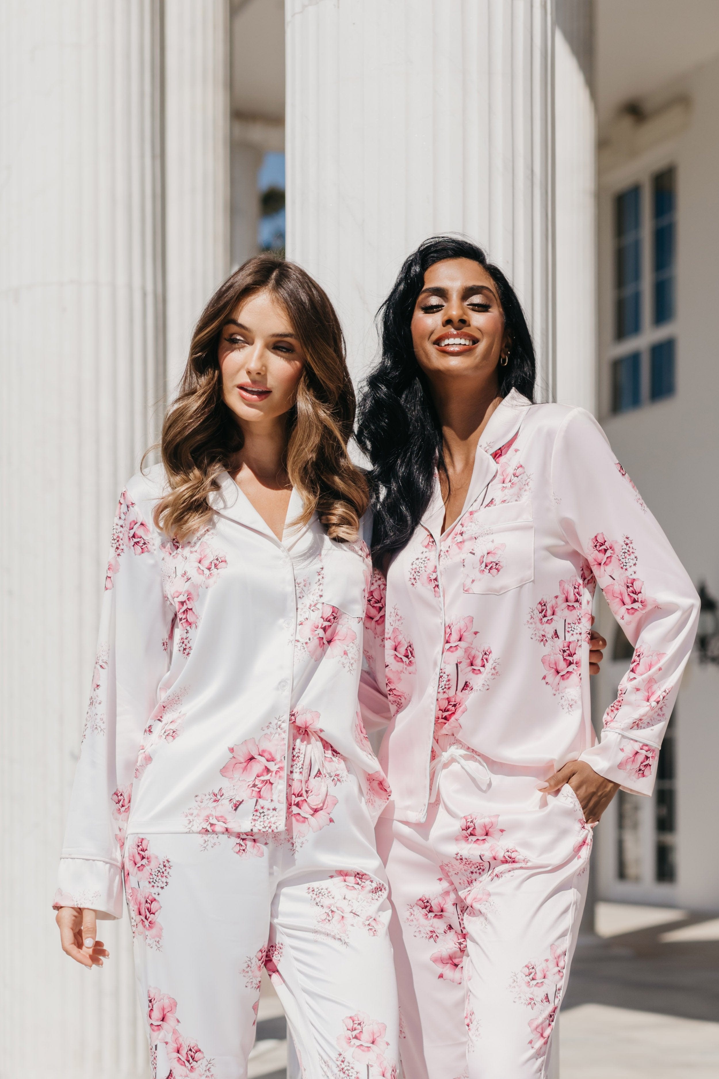 Katerina Floral Printed Pajama Set for Women - Soft & Comfortable Sleepwear - Perfect for Lounging, Bedtime & Relaxation