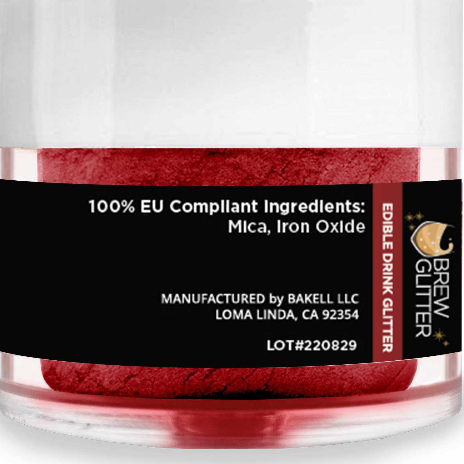Crimson Red Brew Glitter® - EU Compliant Cosmetic Grade Glitter for Soap Making, Bath Bombs & DIY Crafts | Wholesale Bulk Packaging
