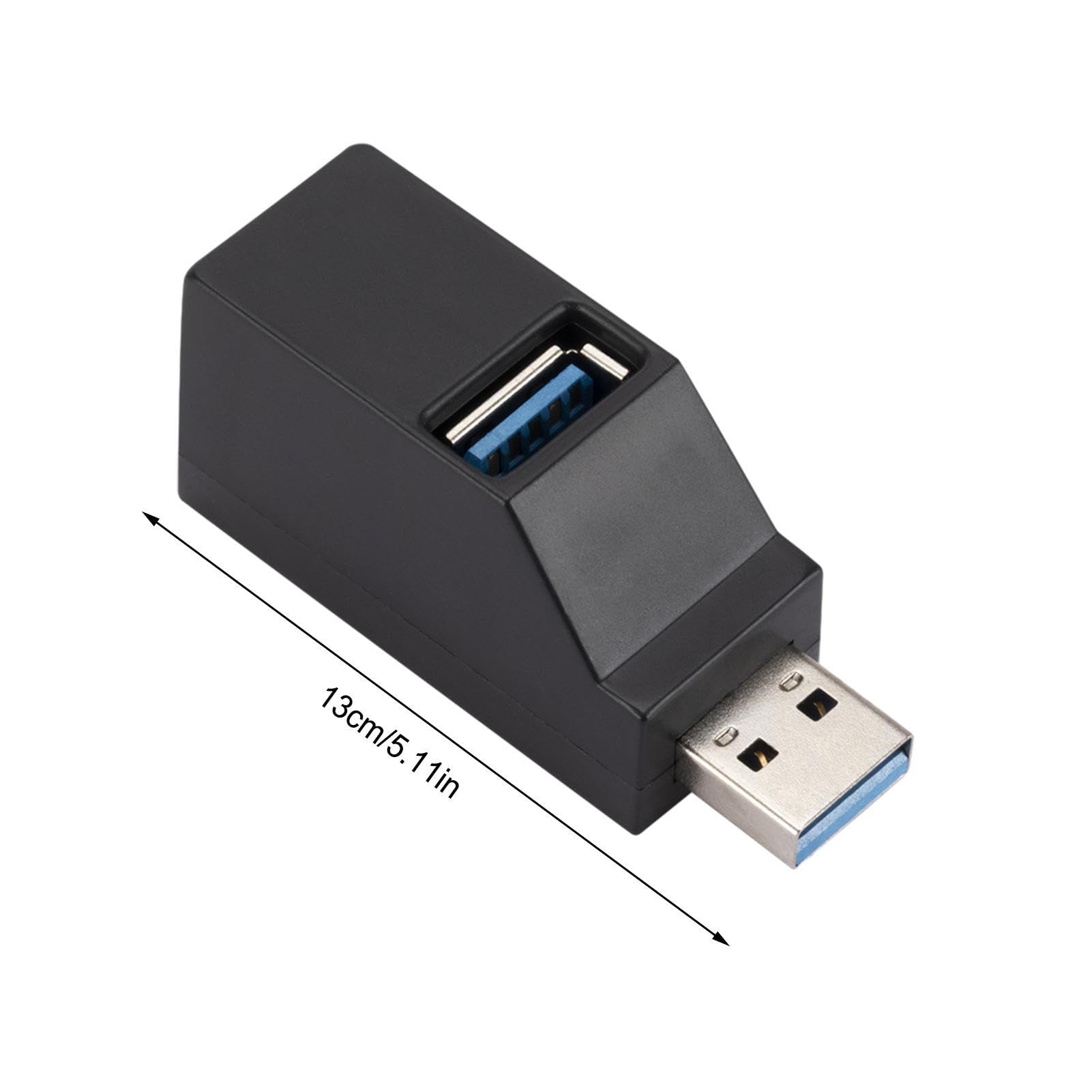 lembrd USB 3.0 Hub Splitter - 3-Port High-Speed Hub for Laptop, PC, Mouse, Keyboard, U Disk - Ideal for Home Office, Gaming, and Travel