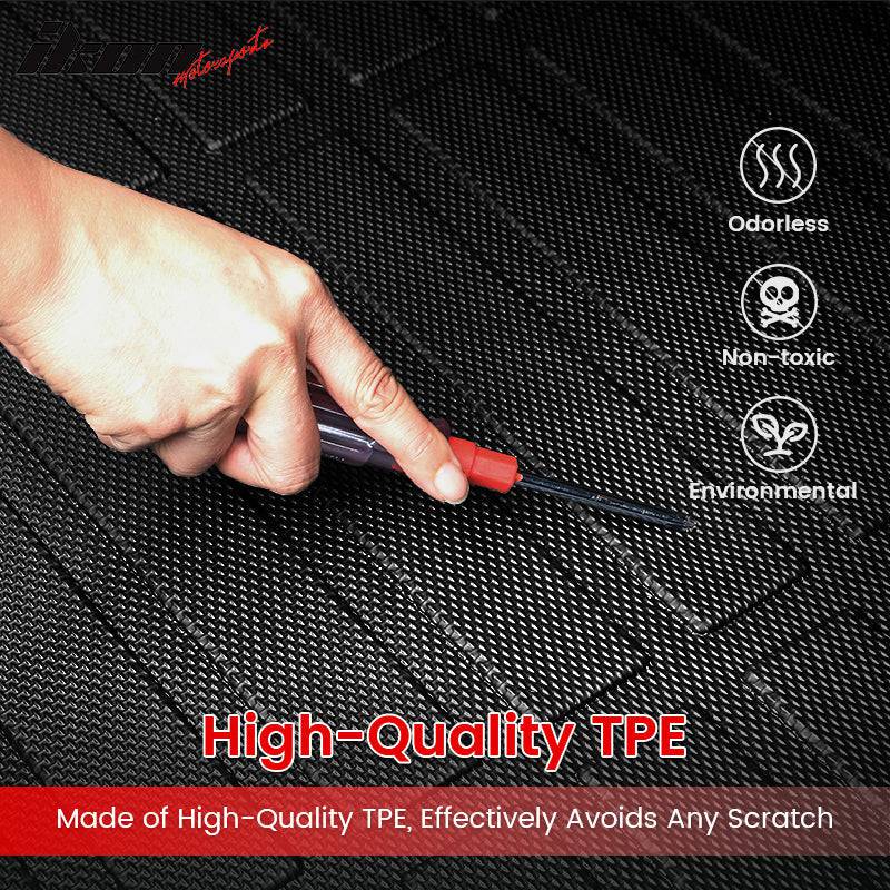 IKON 3D Molded TPE Trunk Mat Compatible with 2018-2024 Honda Accord - Black Cargo Liner for Rear Trunk Protection | Perfect for Road Trips, Grocery Hauling & Everyday Use