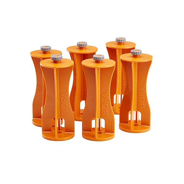 6-Piece Centipede Furniture Risers Set - Heavy Duty Bed & Couch Lift Supports for Extra Storage Space Under Furniture