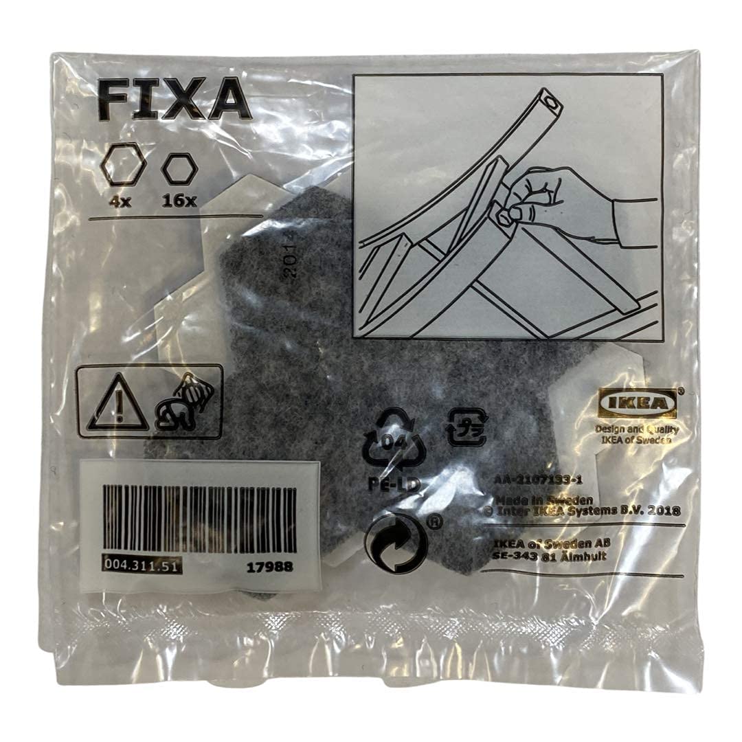IKEA FIXA 40-Pack Self-Adhesive Floor Protectors for Furniture - Scratch Prevention Pads for Hardwood Floors & Tile - Protect Your Floors from Chairs, Tables & Sofas