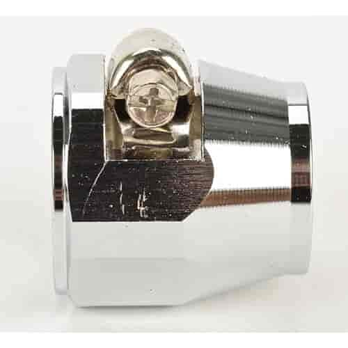 JEGS 103330 Chrome Hose Finisher - Universal Metal Hose End Cover for Automotive, Plumbing & DIY Projects - Perfect for Engine Bays, Garden Hoses & Water Pipe Protection