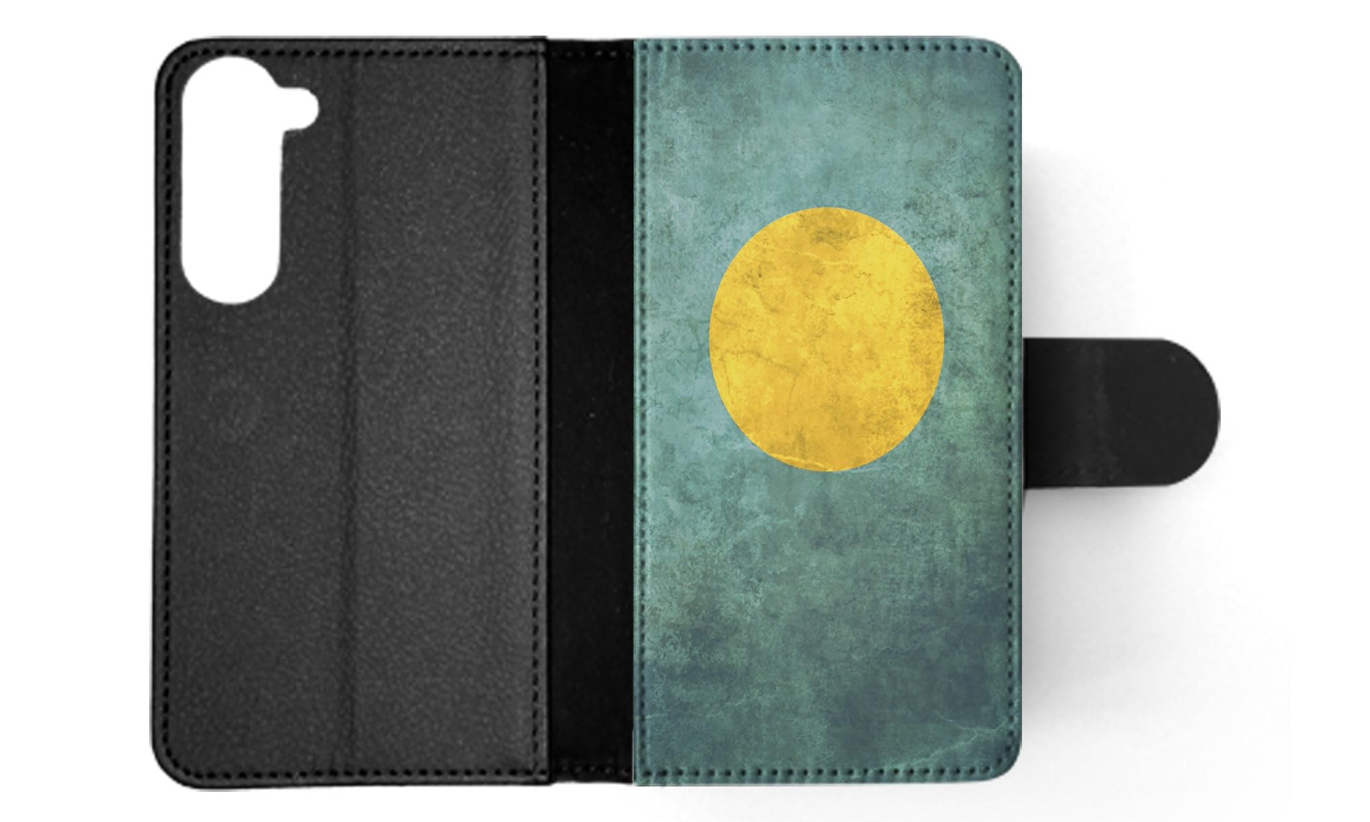 Foxercases Palau Country Flag 117 FLIP Wallet Phone Case Cover for Samsung Galaxy S23+ Plus - Stylish Protective Case with Card Holder for Travel & Daily Use