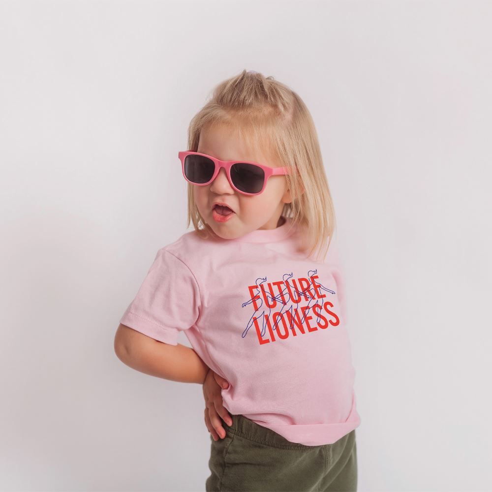 CLR Lioness Graphic Kids T-Shirt - Soft Cotton Tee for Girls, Fun & Stylish Outfit for School, Playdates & Everyday Wear