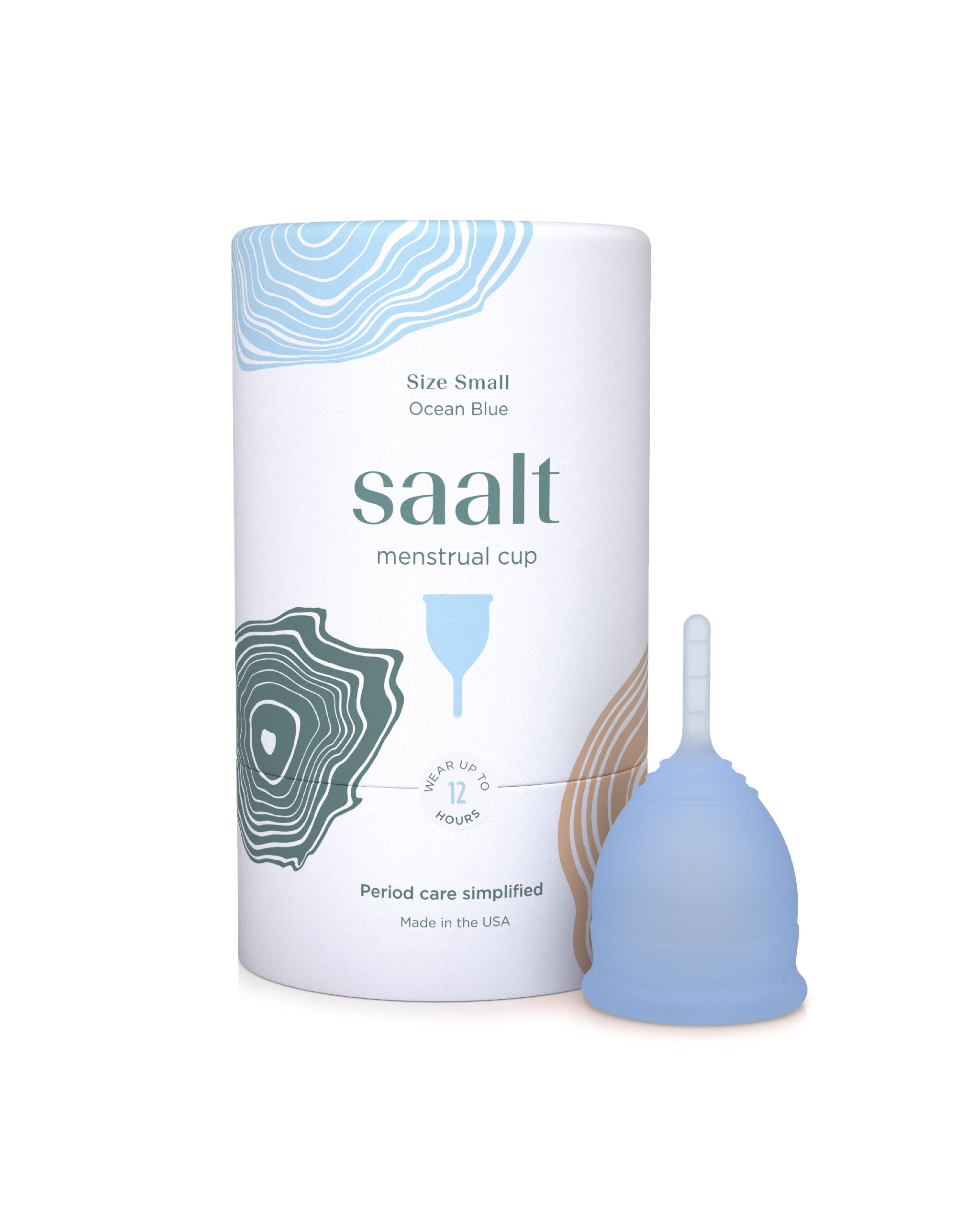 Saalt Menstrual Cup - Reusable, Leak-Proof Period Cup for Women | Comfortable & Eco-Friendly Alternative to Tampons & Pads | Perfect for Active Lifestyles, Travel & Overnight Protection