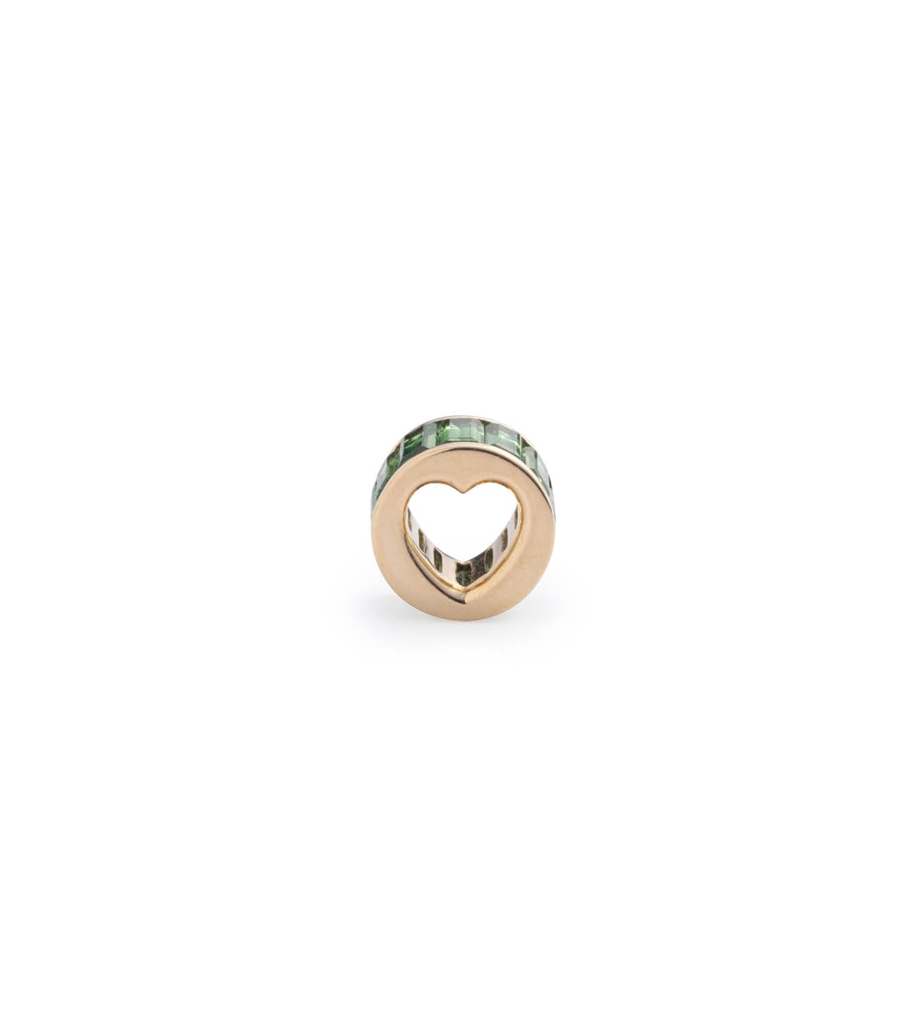 Baguette Tsavorite Heart Pendant Necklace - Genuine Green Garnet Jewelry for Women - Perfect for Valentine's Day Gifts & Romantic Occasions