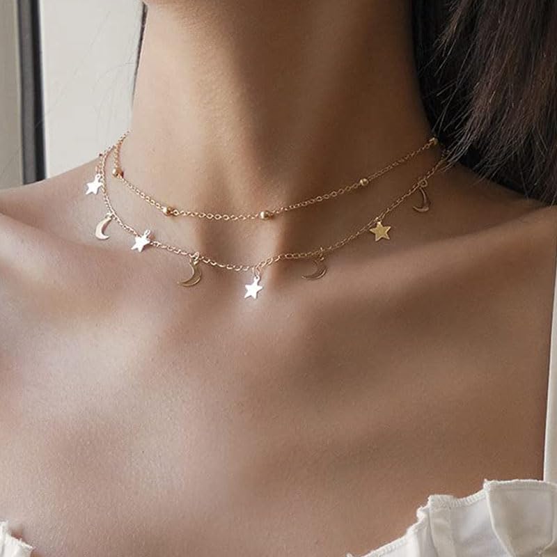 2:Star moon 2pcs Gold