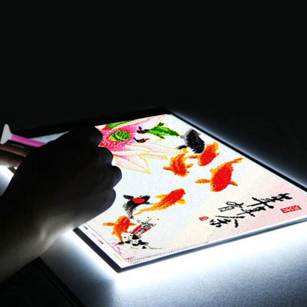 A4 Portable LED Light Box - USB Powered Dimmable Tracing Light Pad for Artists, Drawing, Sketching & Animation | Perfect for Artcraft, Calligraphy & DIY Projects