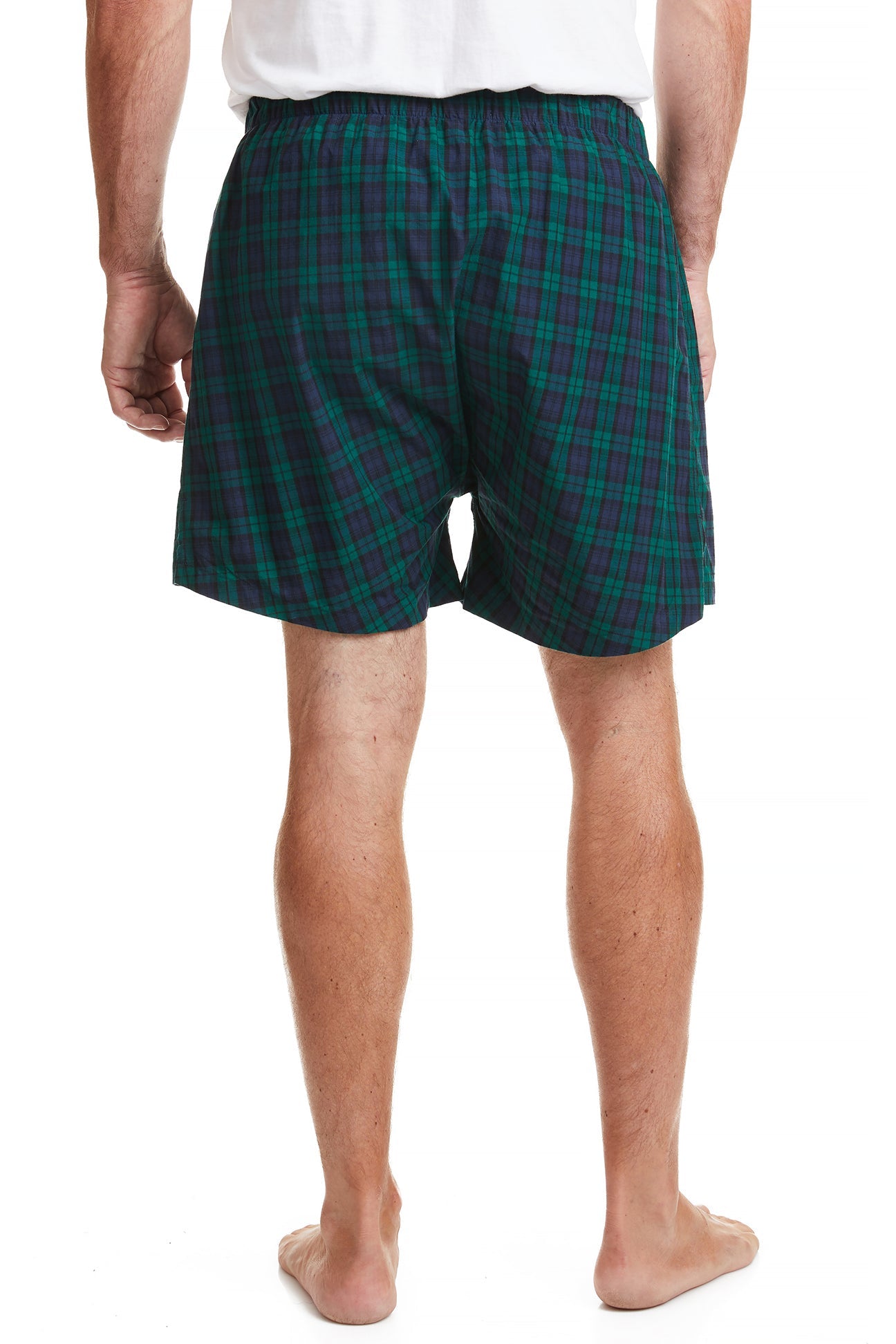 Barefoot Boxer Blackwatch Tartan Plaid Men's Underwear - Soft Comfortable Breathable for Lounge, Sleep & Everyday Wear