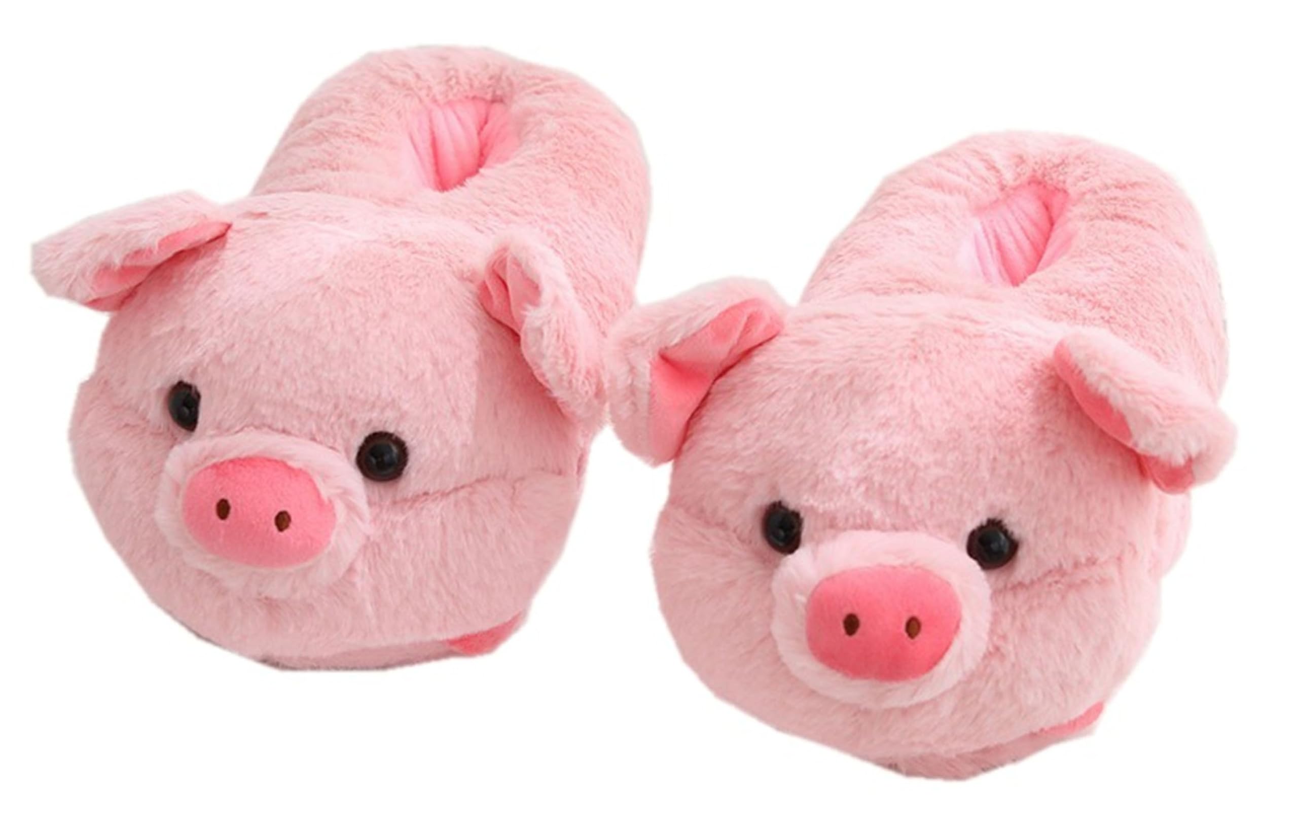 Adorable Pig Cartoon Animal House Slippers for Women - Cozy Winter Fuzzy Indoor/Outdoor Slippers - Perfect for Home, Lounge & Gift Giving