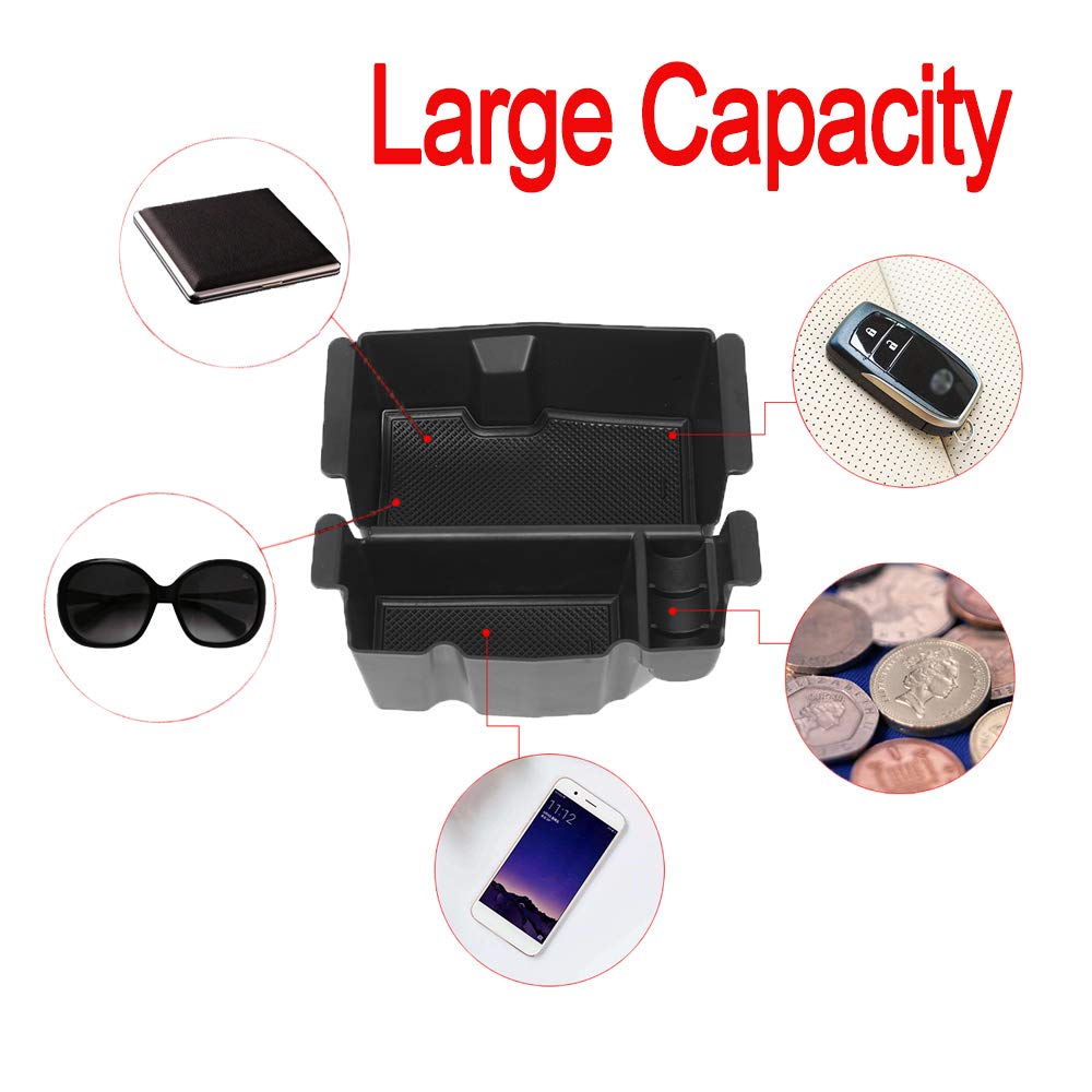 2018-2020 Jeep Wrangler JL/JLU & Gladiator JT Center Console Organizer Tray | Custom Fit Accessories for Storage & Organization | Perfect for Road Trips & Off-Road Adventures