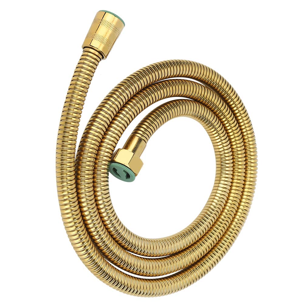 Premium Stainless Steel Shower Hose - 1.5m/59in G1/2in Gold Handheld Shower Hose for Bathroom, Bidet Sprayer & Bathing Accessories - Ideal for Shower Upgrades, Spa-Like Experience & Bathroom Renovations