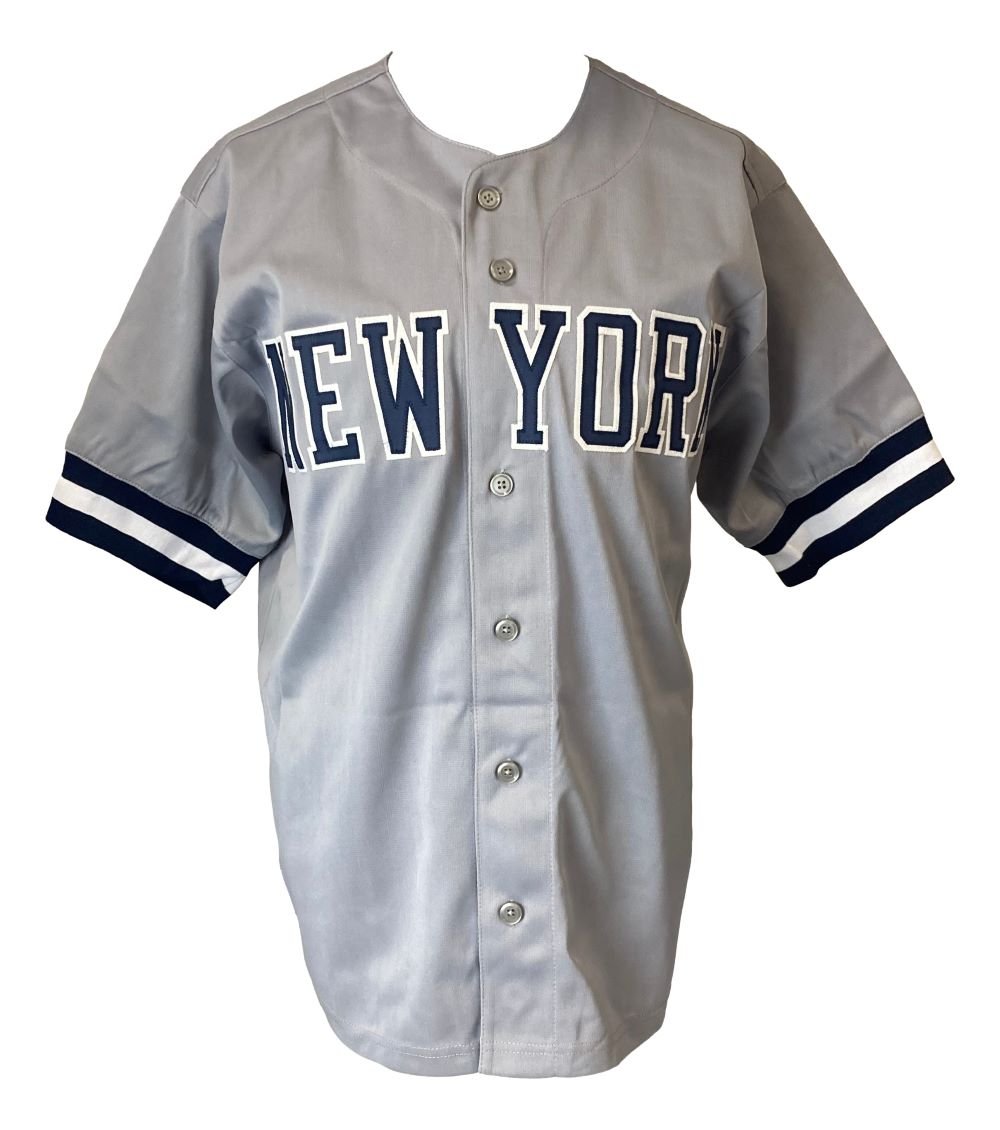 Don Larsen New York Yankees Signed Gray Baseball Jersey - World Series Perfect Game 10/8/56 Inscribed with JSA COA - Perfect for Collectors, Sports Memorabilia Displays & Yankees Fans Gifts