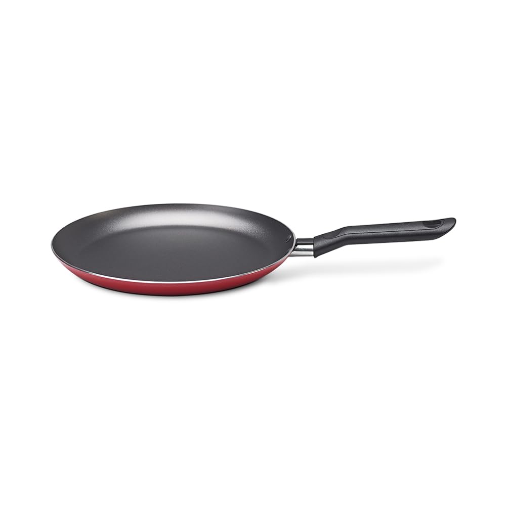 Brinox 7-Piece Nonstick Cookware Set with Glass Lids - Red Garlic Design, Perfect for Sautéing, Frying & Everyday Cooking