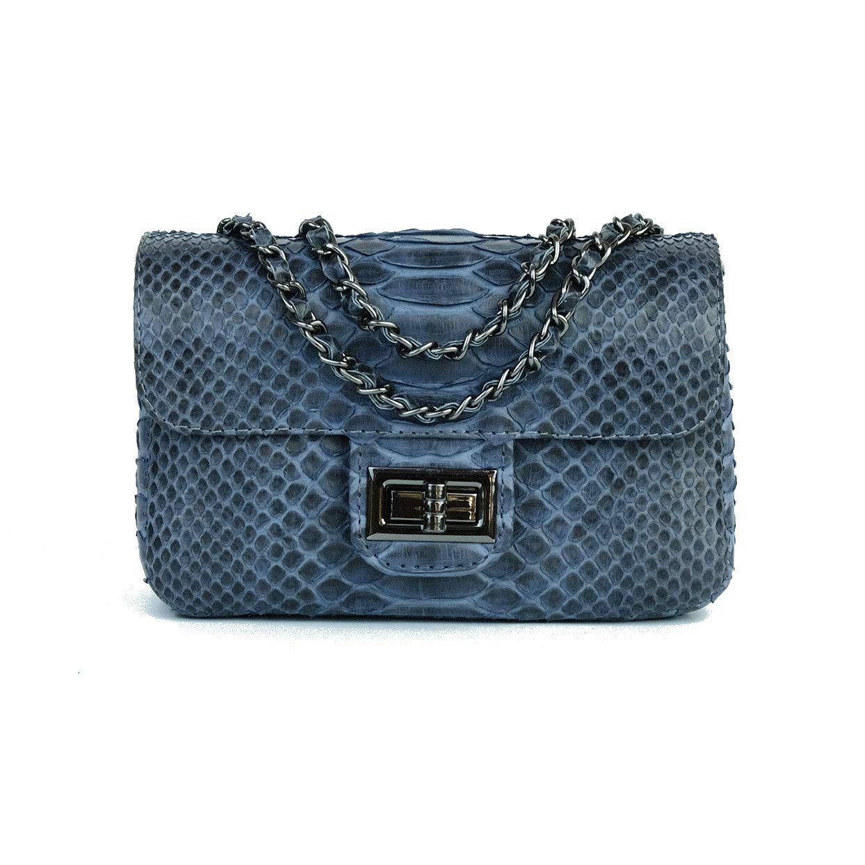 Python Leather Small Crossbody Bag | Genuine Snakeskin Purse | Stylish Small Leather Shoulder Bag | Compact Sling Bag for Women | Perfect for Everyday Use, Date Nights & Travel Accessories