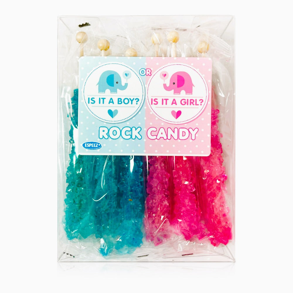 Espeez Vintage Style Rock Candy Sticks - 18 Count Box | Classic Hard Candy for Kids, Party Favors & Gift Bags | Perfect for Birthday Celebrations, Baby Showers & Holiday Treats
