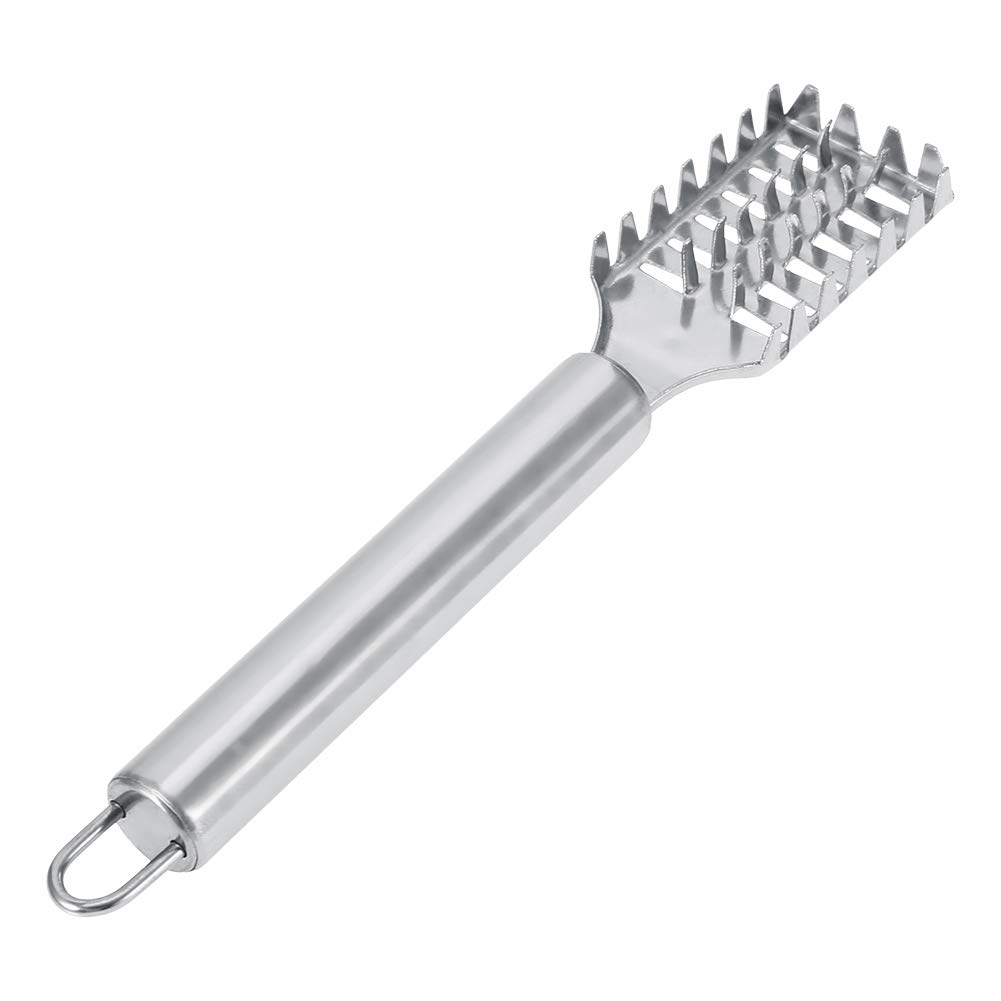 Stainless Steel Fish Scale Remover Tool - Heavy Duty Fish Scaler with Ergonomic Handle for Kitchen, Camping & Fishing - Perfect for Salmon, Bass & Freshwater Fish Cleaning