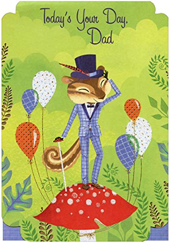 Funny Fox in Suit & Hat Birthday Card for Dad - Perfect for Father's Day, Retirement & Special Occasions
