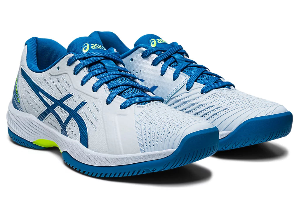 Asics Women's Solution Swift FF Tennis Shoes - Sky/Reborn Blue - Lightweight & Breathable for Competitive Play - Perfect for Court Matches & Training Sessions