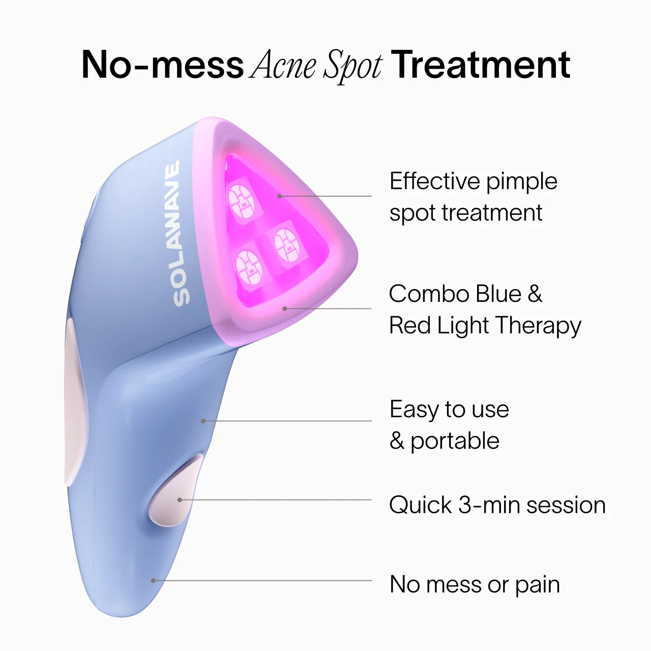Bye Acne: Fast-Acting 3 Minute Pimple Spot Treatment for Clear Skin | Perfect for Overnight Use & On-The-Go Acne Care