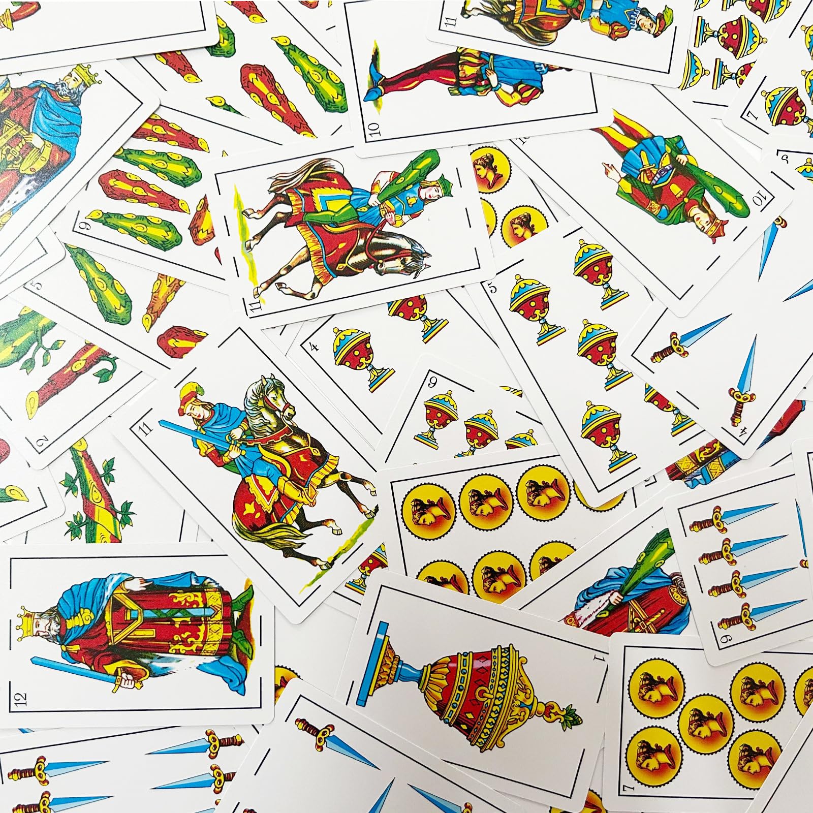 Original Spanish Playing Cards - Barajas Españolas Authentic Deck for Briscas & Mexican Card Games (Red & Blue) | Perfect for Family Game Nights, Travel & Cultural Entertainment