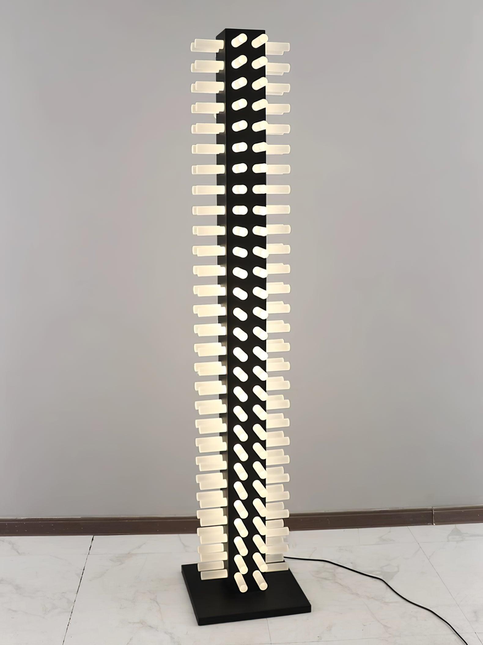 Adjustable LED Floor Lamp with Filing Stand - Modern Home Office Lighting for Reading & Working - Perfect for Living Room, Bedroom, or Study