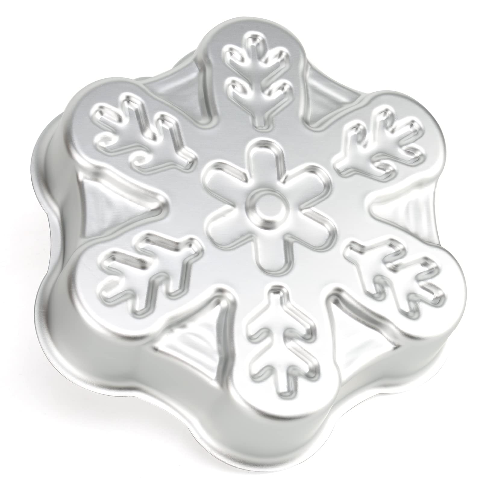3D Snowflake Shape Aluminum Cake Pan - Kids Birthday Cake Mould for Baking & Decorating | DIY Kitchen Supplies | Perfect for Christmas, Winter Parties & Holiday Desserts