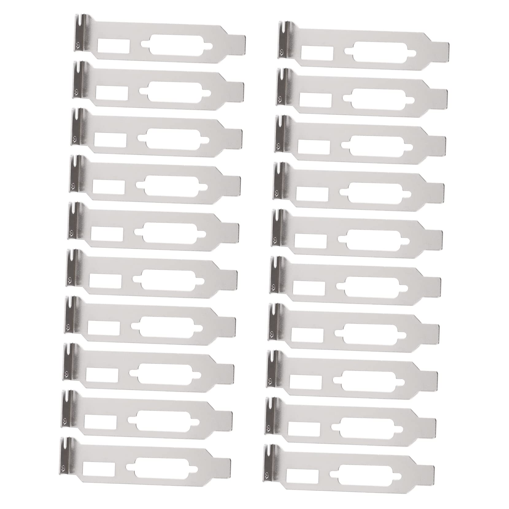 20 Pack Steel PCI Slot Cover Bracket with DP VGA Ventilation - Dustproof Expansion Slot Covers for PC Computer Case - Perfect for Gaming Rigs, Workstations & Server Builds