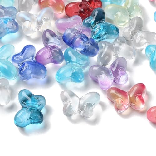 Glass Butterfly-100Pcs-Random
