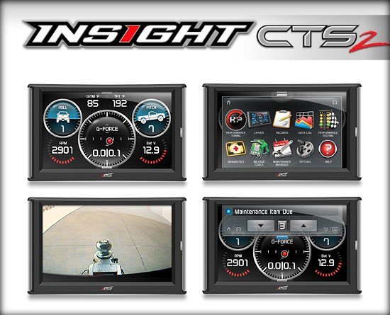 Edge INSIGHT CTS3 Performance Monitor for OBDII Vehicles (1996 & Newer) - Real-Time Engine Data & Diagnostics for Truck, SUV & Car Performance Tuning