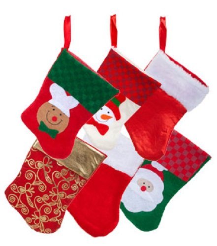 6 Pairs Christmas Mini Stockings - 12 Count Holiday Decorations for Fireplace, Tree & Gift Wrapping | Perfect for Xmas Home Decor & Party Favors