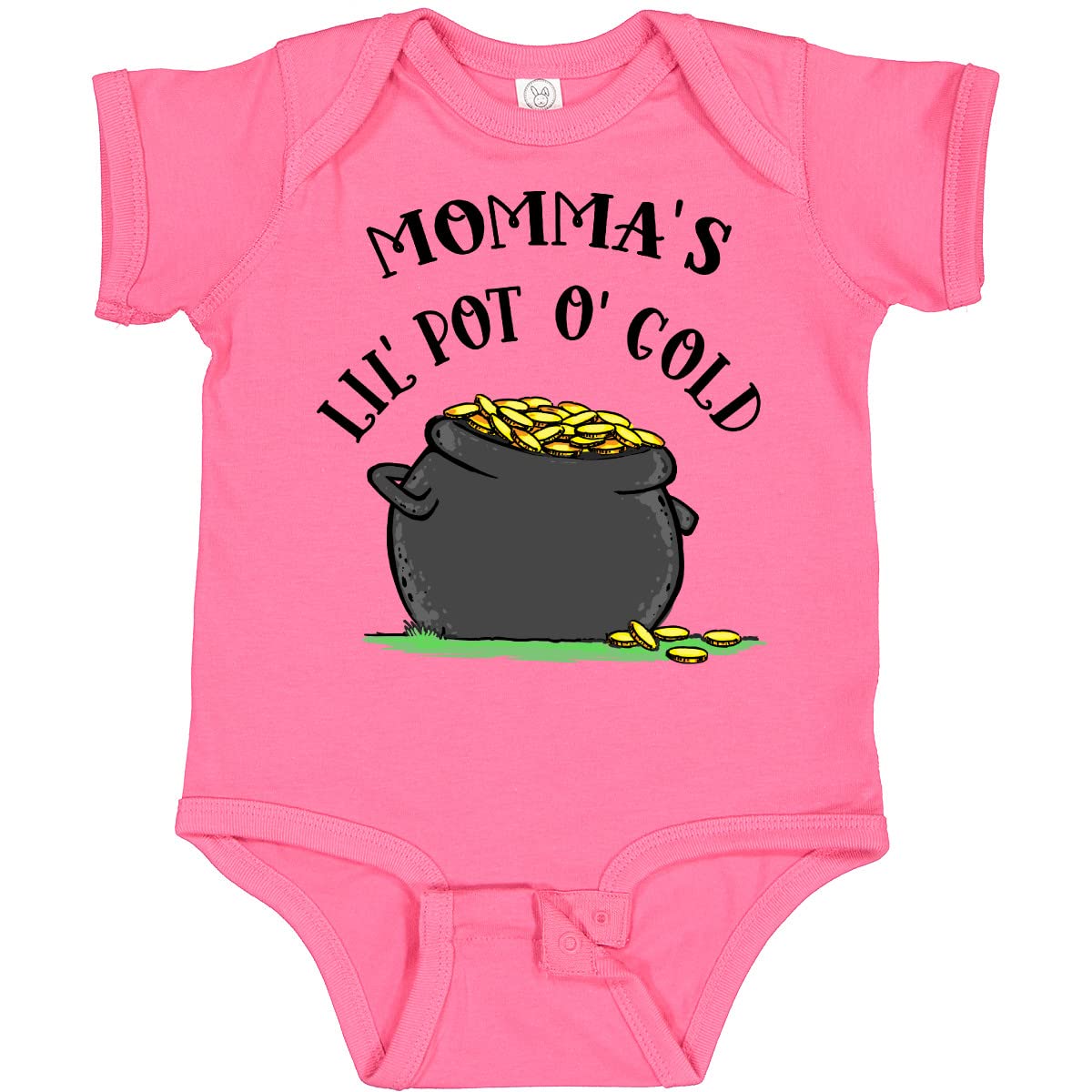 Inktastic Momma's Lil' Pot O' Gold Baby Bodysuit - Cute St. Patrick's Day Outfit for Infants & Toddlers - Perfect for Holiday Photos & Family Celebrations