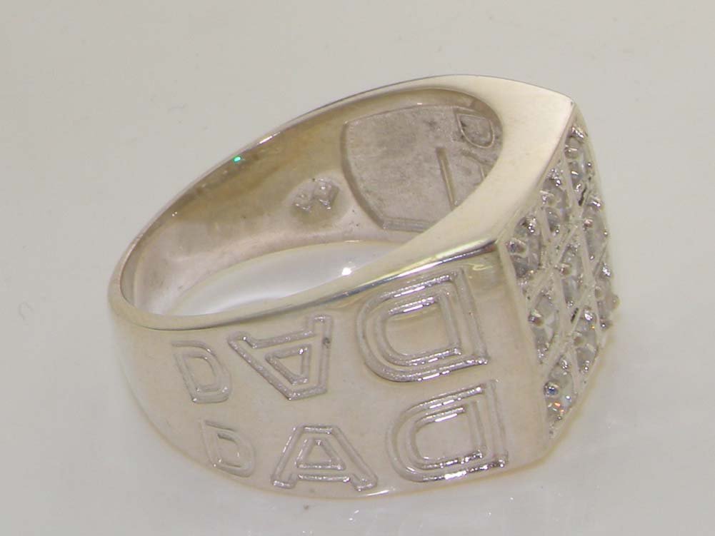 925 Sterling Silver Cubic Zirconia Men's Signet Ring - Elegant Anniversary Gift for Him - Perfect for Weddings, Engagements & Special Occasions