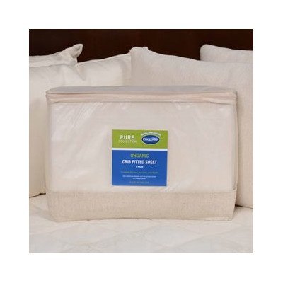 Organic Cotton Crib Fitted Sheet - Breathable & Hypoallergenic Baby Crib Sheet for Safe Sleep - Perfect for Nursery, Daycare & Travel Cribs