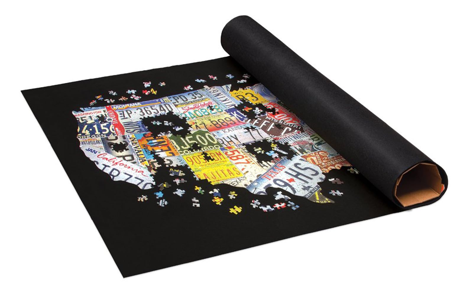 TDC Games Roll Up Jigsaw Puzzle Saver Mat & Tube - 36英寸便携拼图收纳垫，适合家庭娱乐与旅行使用